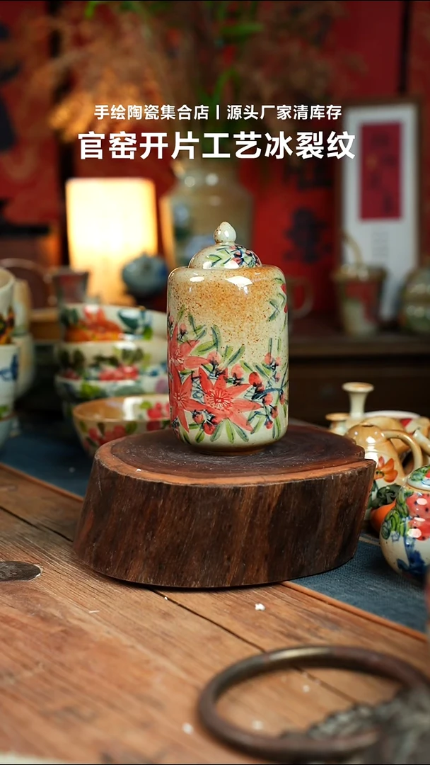 瓷片手工手绘细微不一样