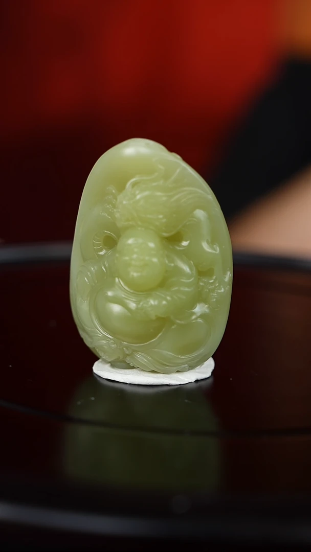 和田玉未镶嵌挂件（大雄）017