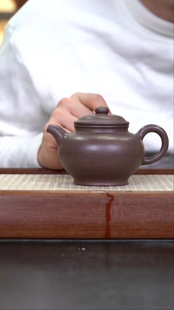 茶壶紫砂JF粗砂桃花泥 掇只