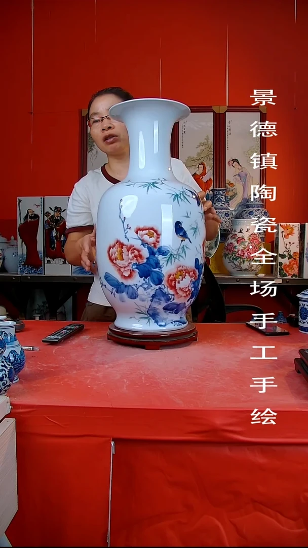 摆件景德镇陶瓷 全场手工手绘