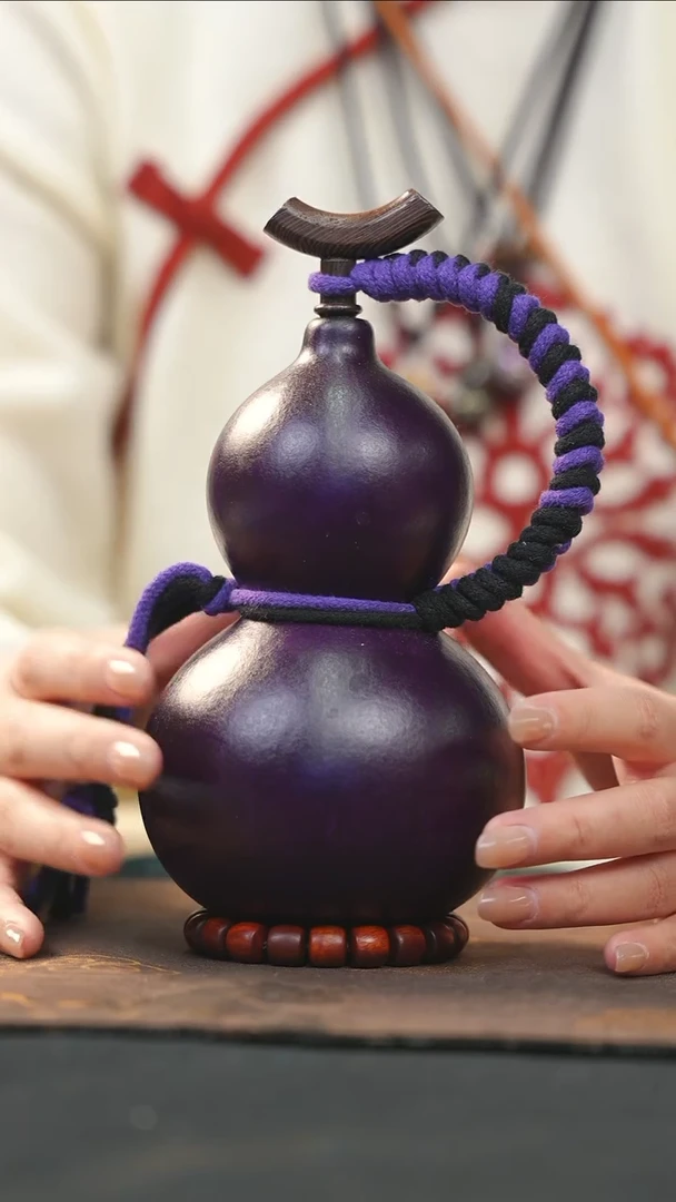 【闪购商品】RY195大漆酒葫芦不包手串及旋转底座