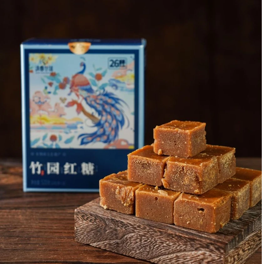 正宗云南竹园甘蔗古法熬制红糖红糖块520g(心形方块红随机发