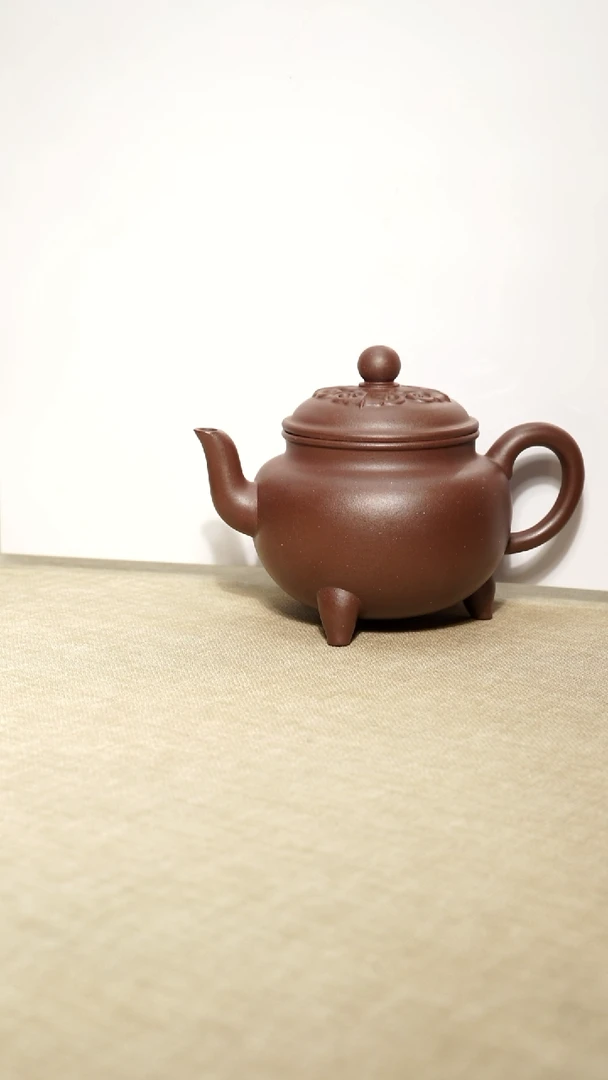 茶壶底槽青日**去大彬如意瑕疵壶