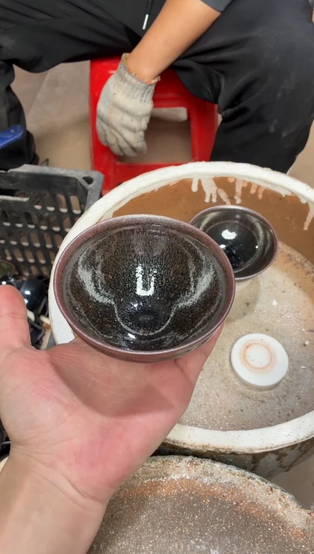 茶盏真柴烧建盏换点柴火