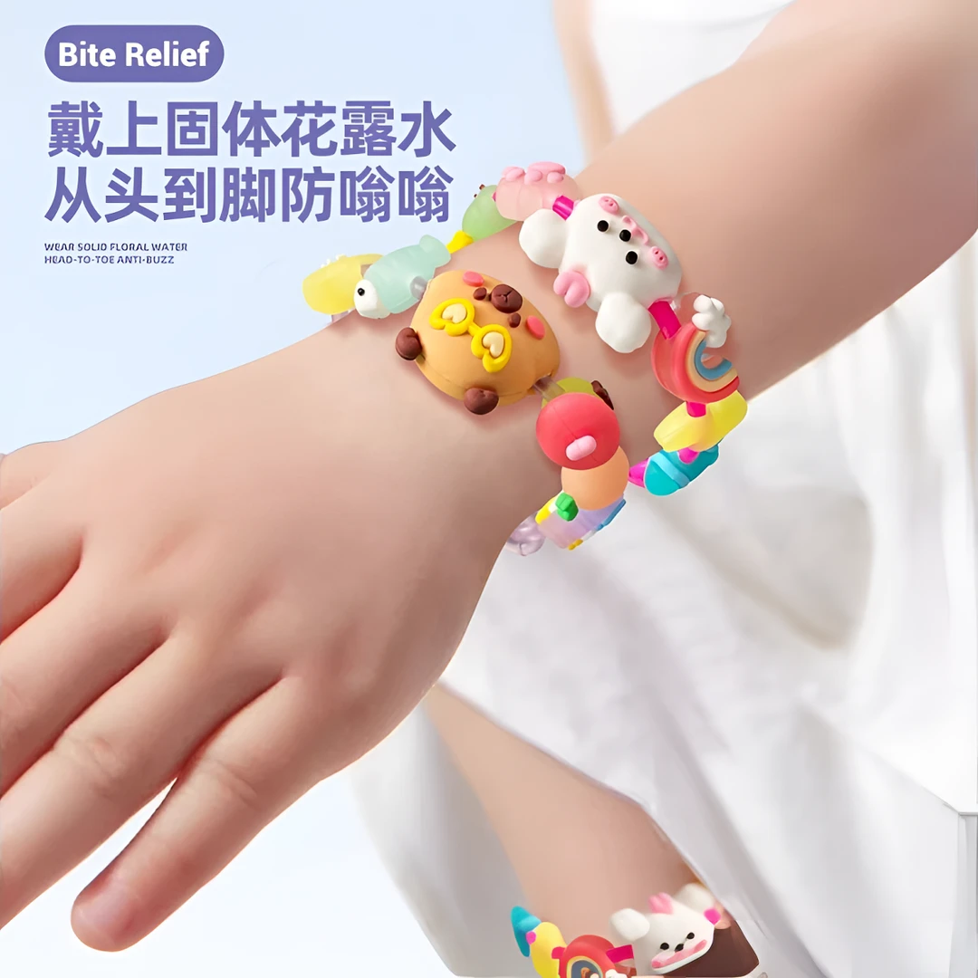 【小小妈】可爱森林动物新款儿童精油驱蚊手环百搭时尚卡通植萃串珠