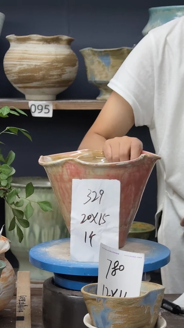 景德镇花盆默认微瑕329