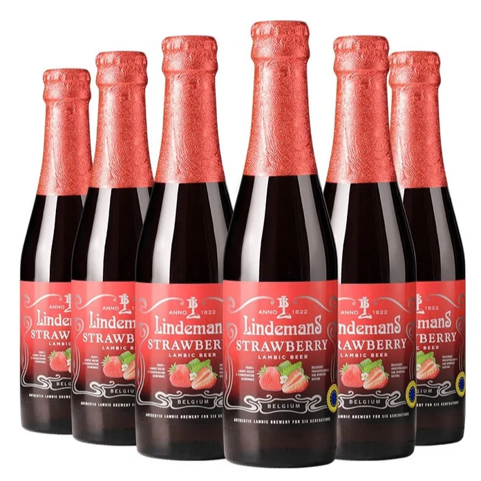 林德曼比利时原装进口 果味啤酒 女士啤酒 精酿果味啤酒 250mL6瓶