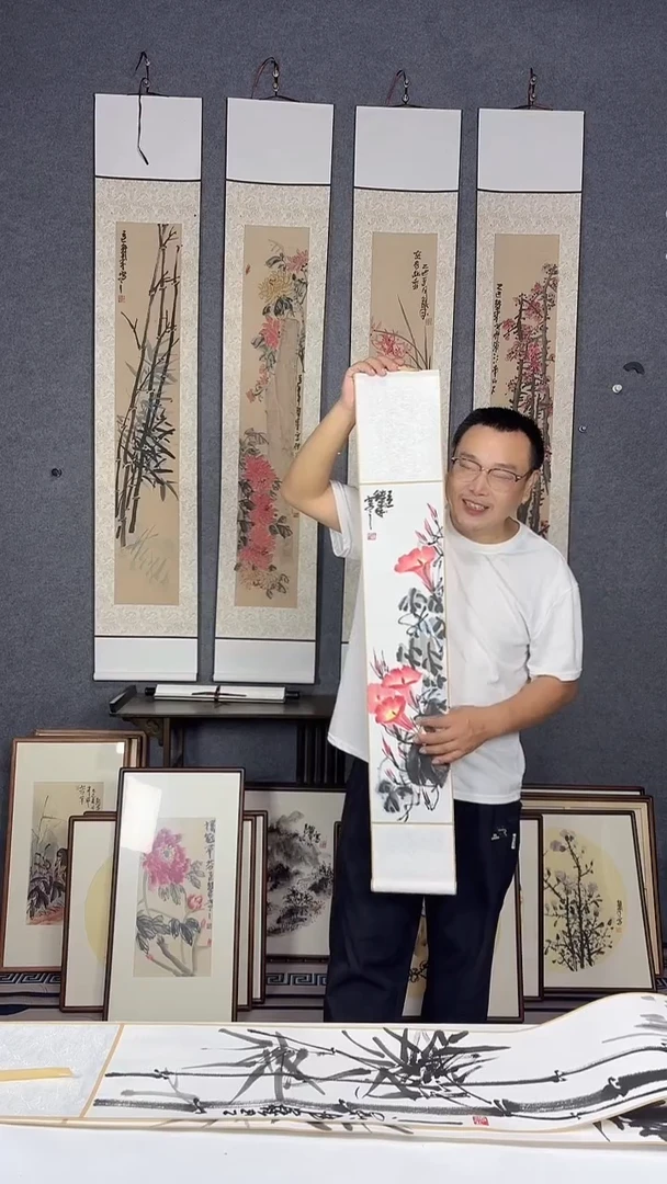 国画110*17吴铁成作品