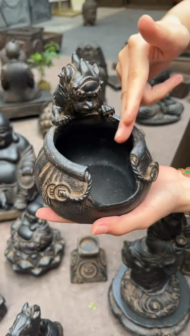 陶土【合成青石】代代富贵（小）