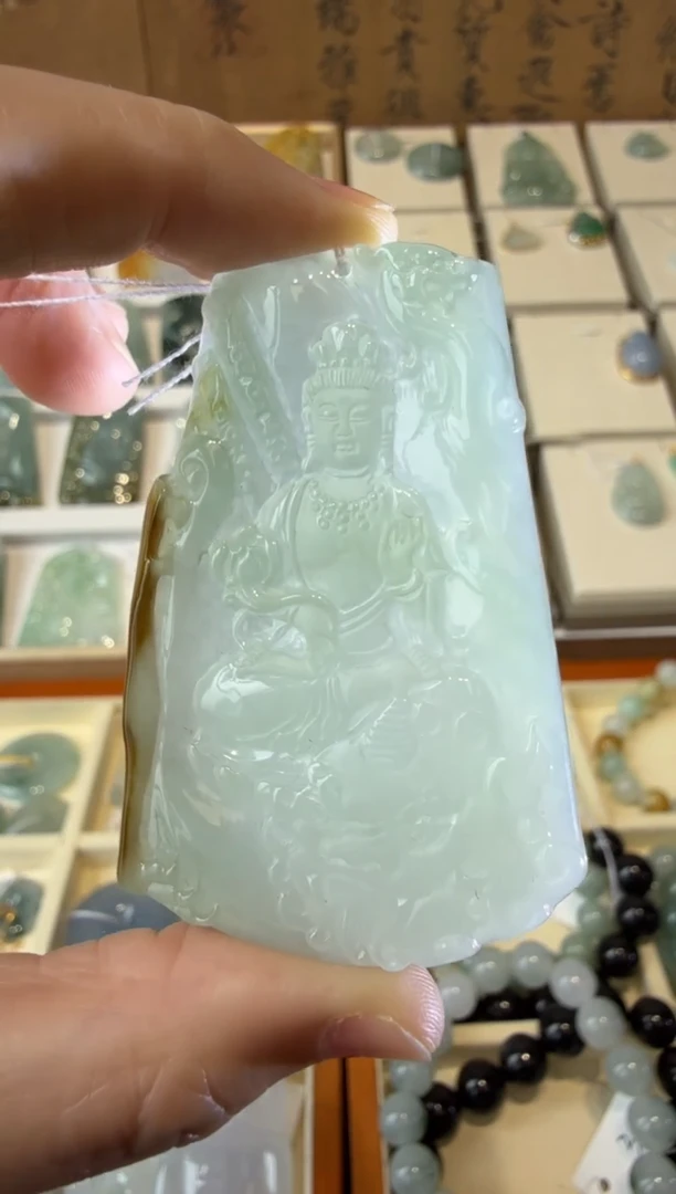 翡翠挂件未镶嵌A货翡翠多样性孤品