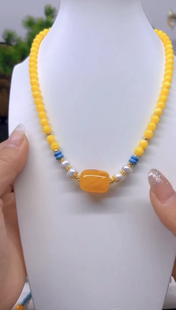 【闪购商品】蜜蜡颈饰未镶嵌项链X447