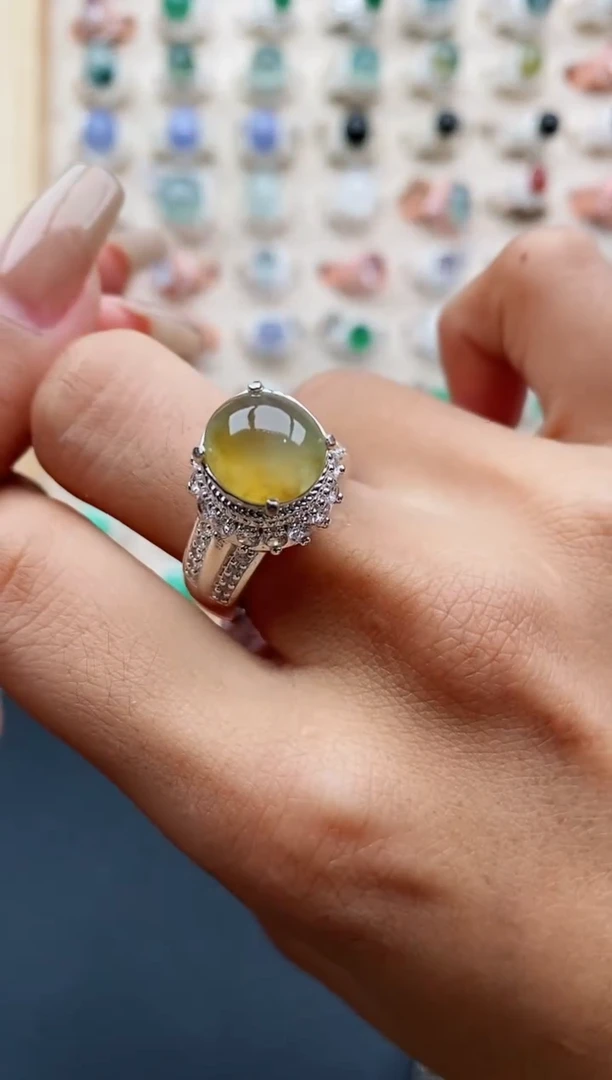 翡翠戒指未镶嵌缅甸天然A货翡翠333   1-6