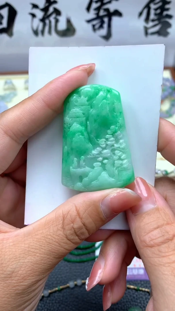 【闪购商品】翡翠颈饰未镶嵌103天然缅甸翡翠A货