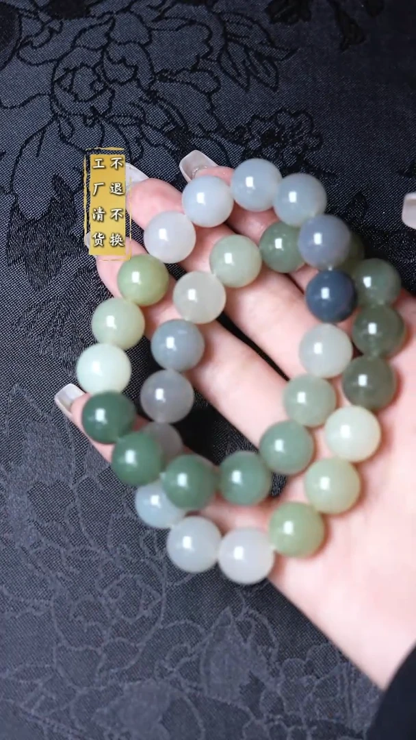 未镶嵌手串和田玉多样性发其1