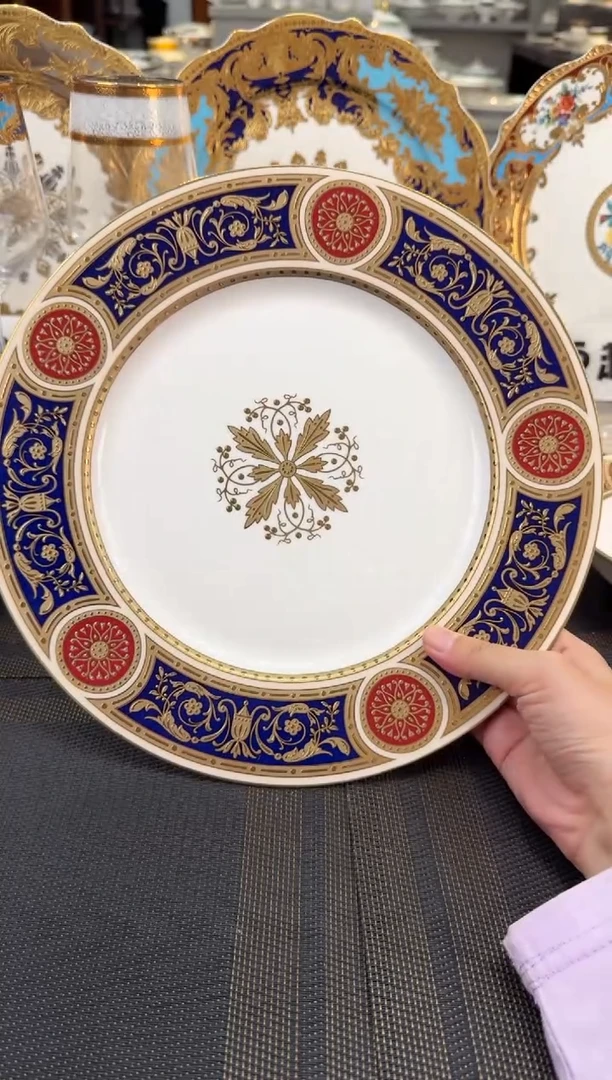 瓷片10.5英寸平盘 1个