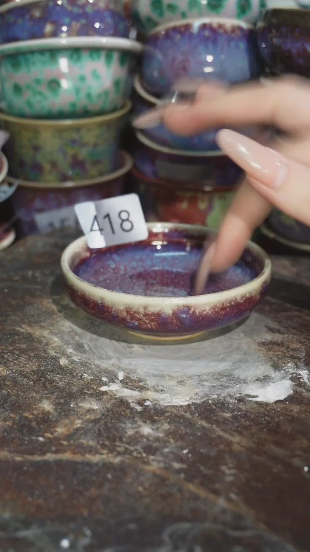 摆件精品窑变钧瓷茶器