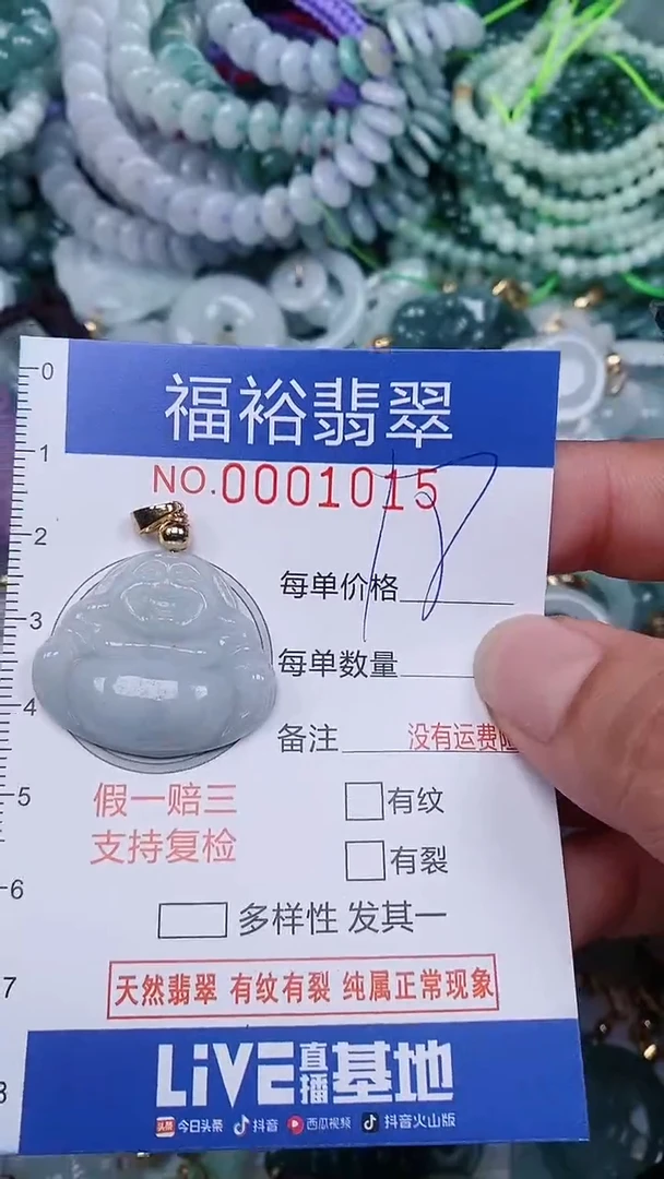 翡翠未镶嵌颈饰...0001015