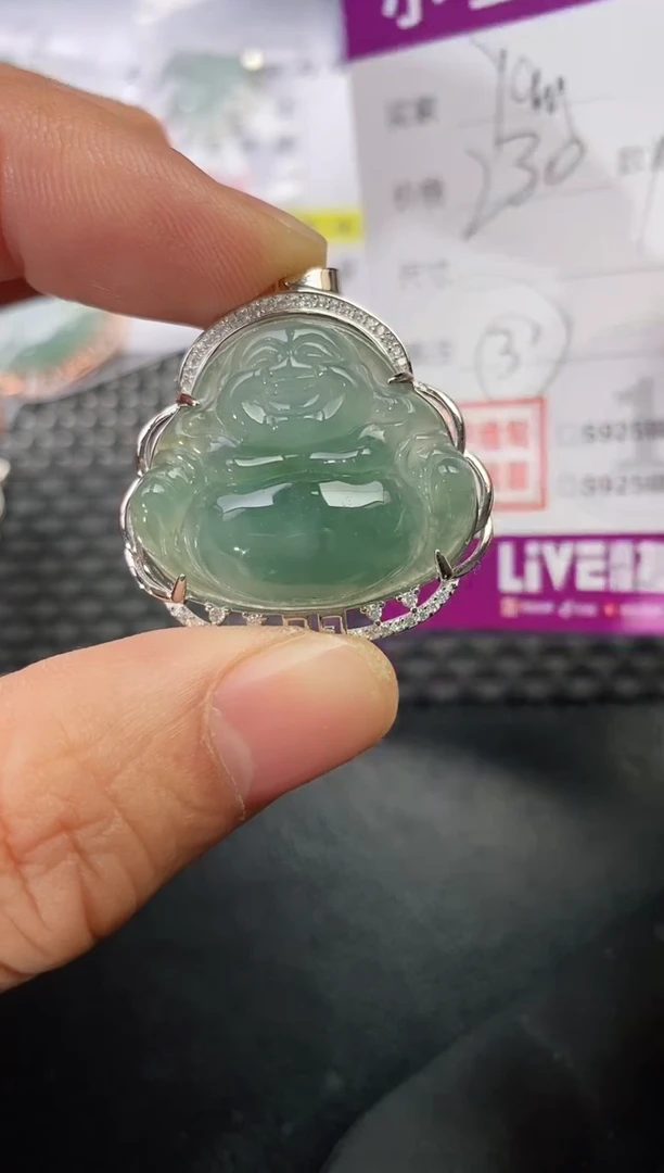 颈饰银S925镶嵌翡翠Y****e230