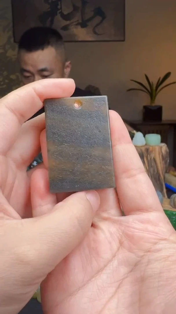 和田玉未镶嵌挂件唐三彩无事牌