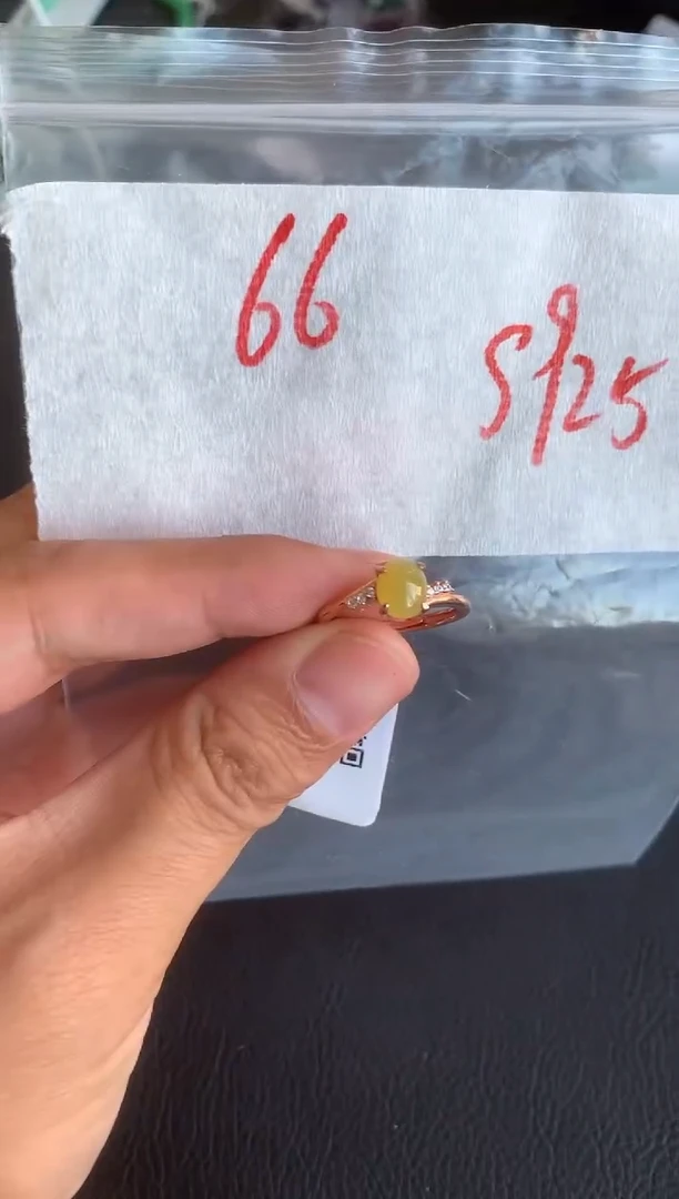 银S925镶嵌戒指翡翠缅甸A货翡翠，拍一发一