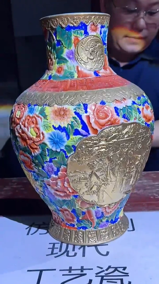 摆件景德镇陶瓷流水215