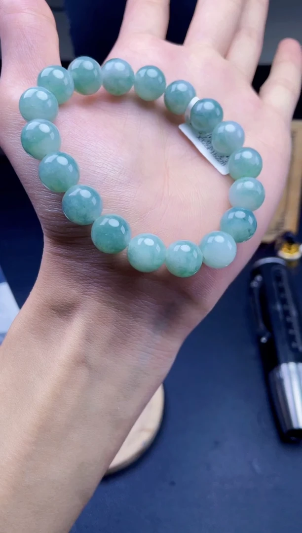 未镶嵌定制翡翠珠串