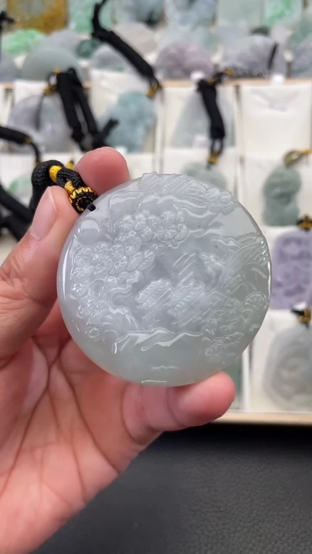 颈饰未镶嵌翡翠天然缅甸翡翠A货102