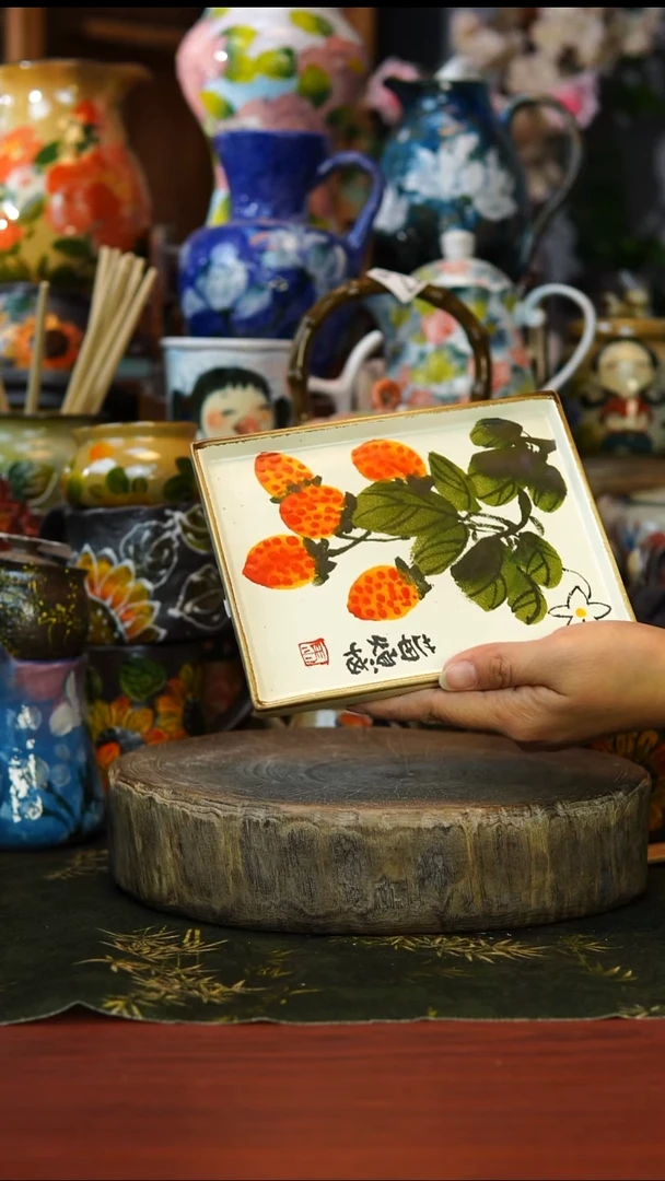 花瓶/杯子/碗189景德镇手工高温釉下彩