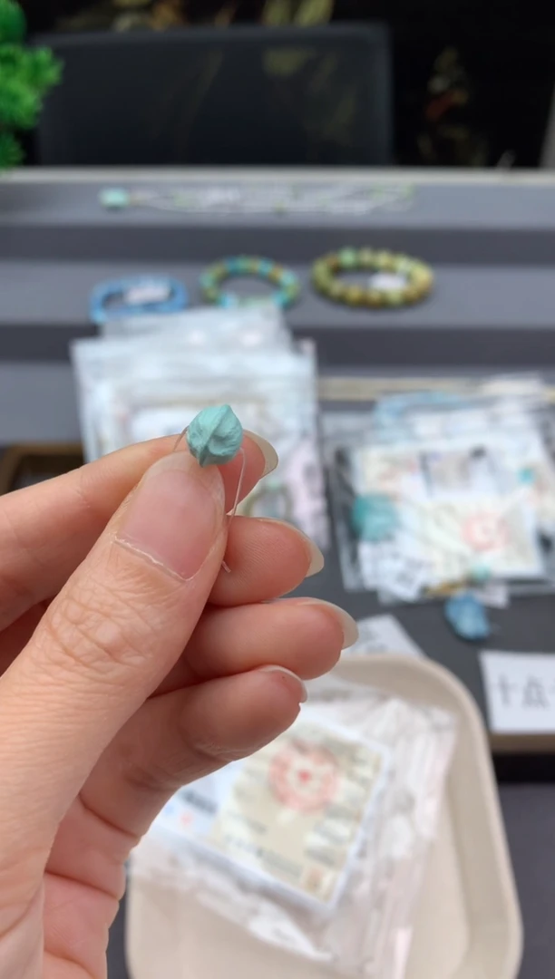 未镶嵌绿松石单珠W243