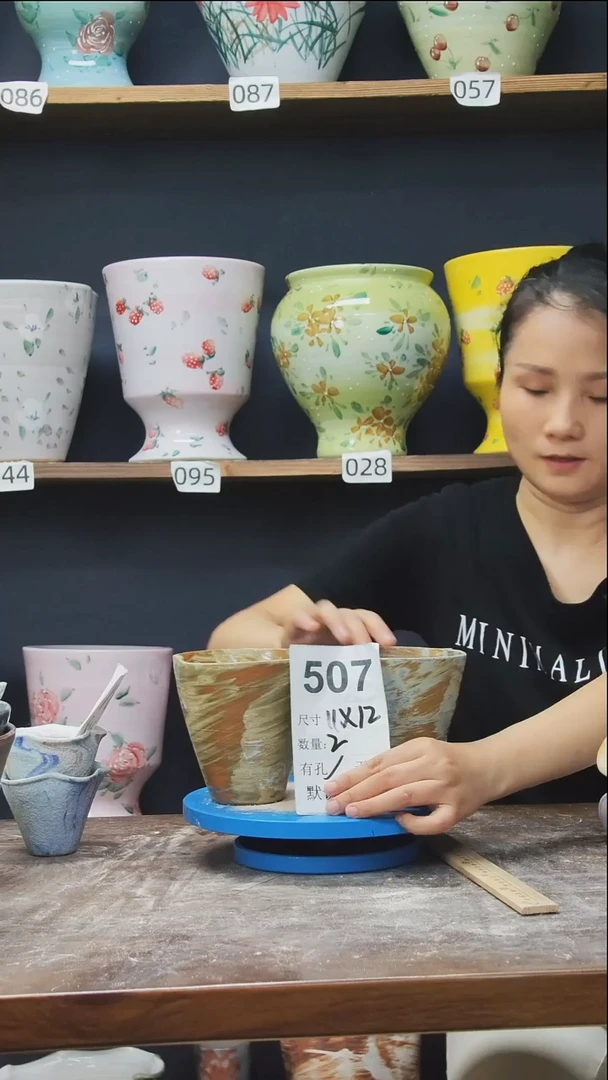摆件景德镇花盆默认微瑕507