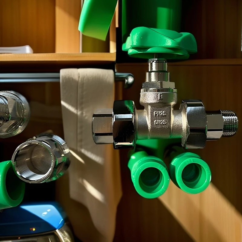 闸阀四件套包含两个ppr焊接头一个外丝一个内丝随意调配铜超大体