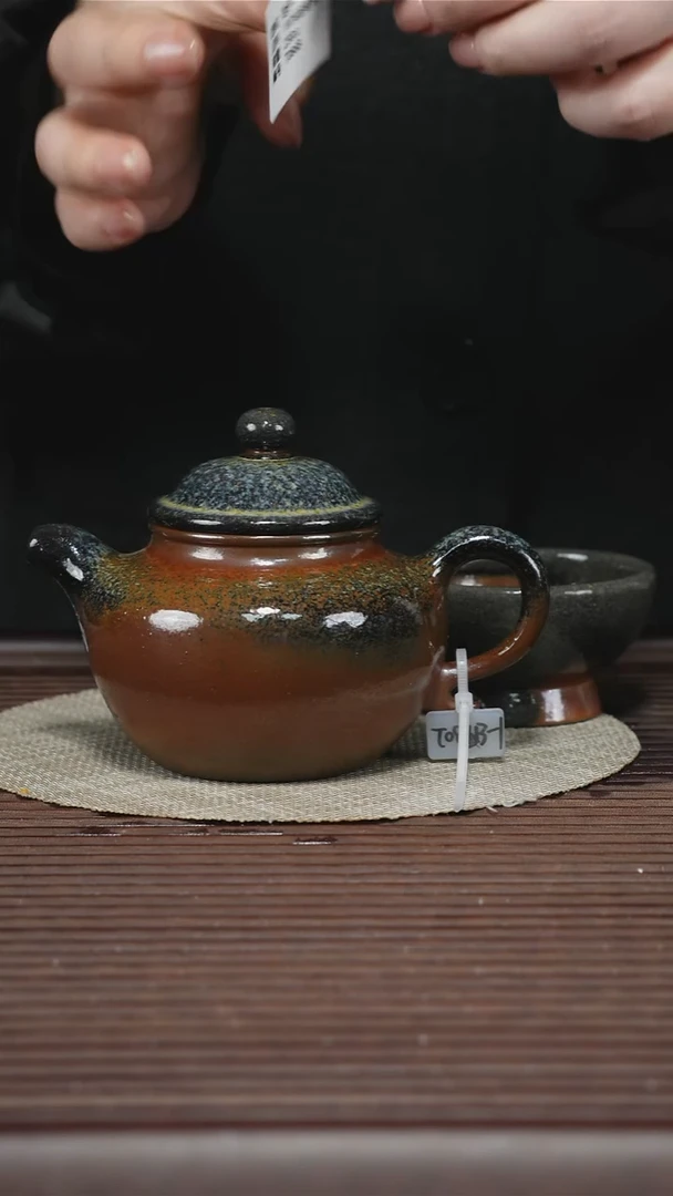 茶壶紫砂T086 100%底槽清柴烧 孤品排队 附杯 莲子