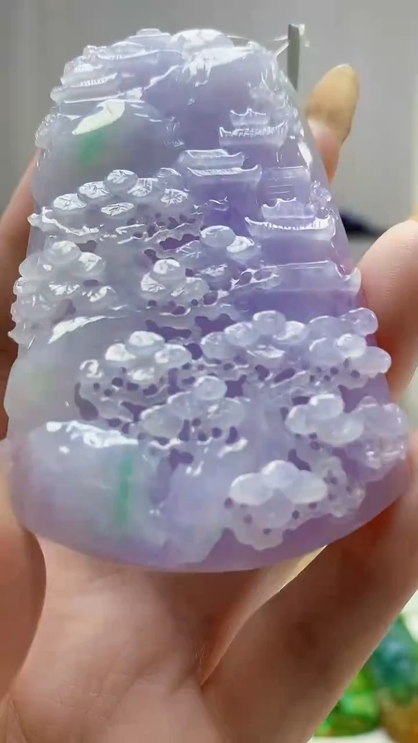 未镶嵌定制翡翠4688DD-毛货挂件115