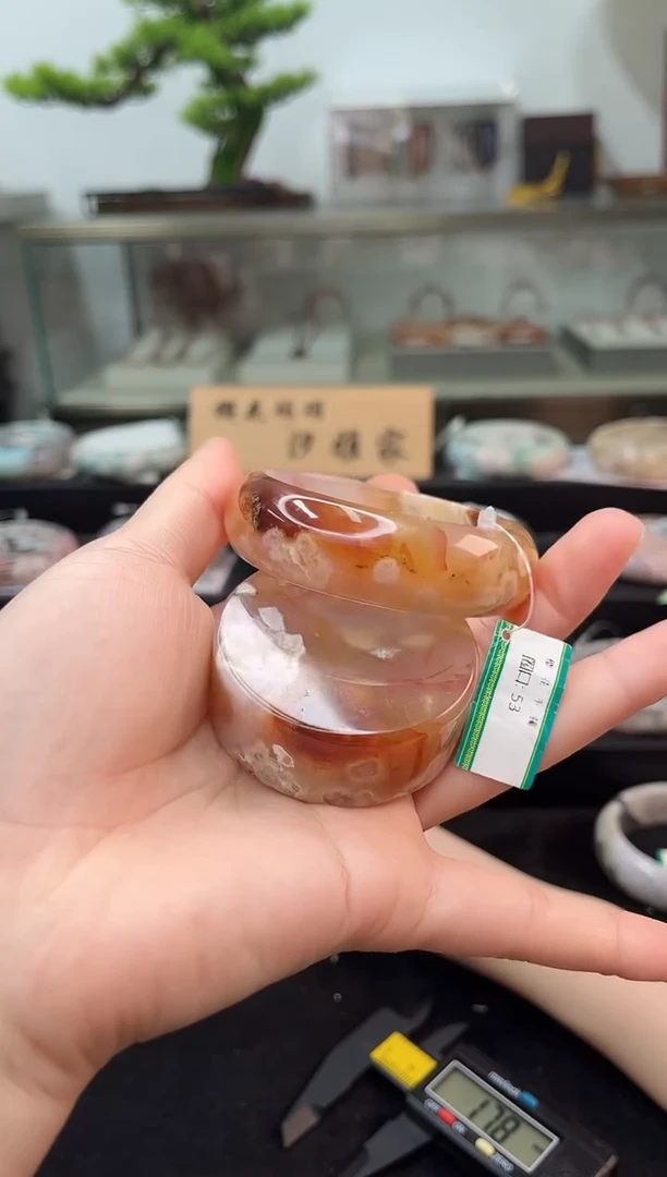 未镶嵌手镯石英质玉53圈口（赠品镯心）6680468