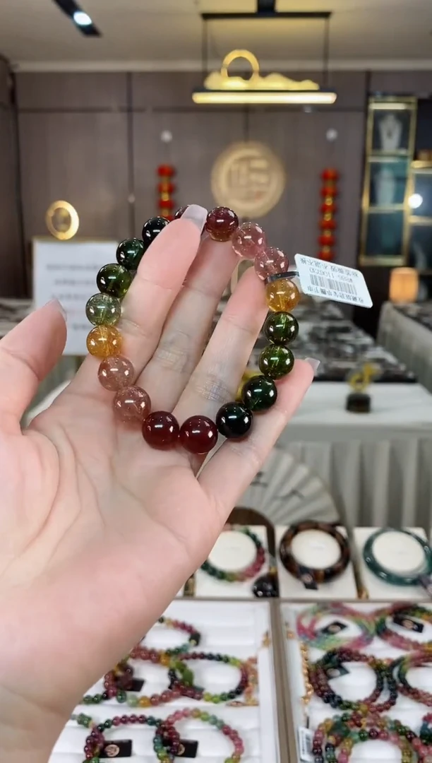 【闪购商品】碧玺单圈手串11mm+未镶嵌（多样性发一条）hon