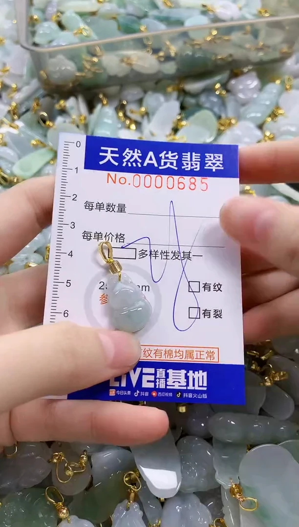 颈饰未镶嵌翡翠天然A货翡翠