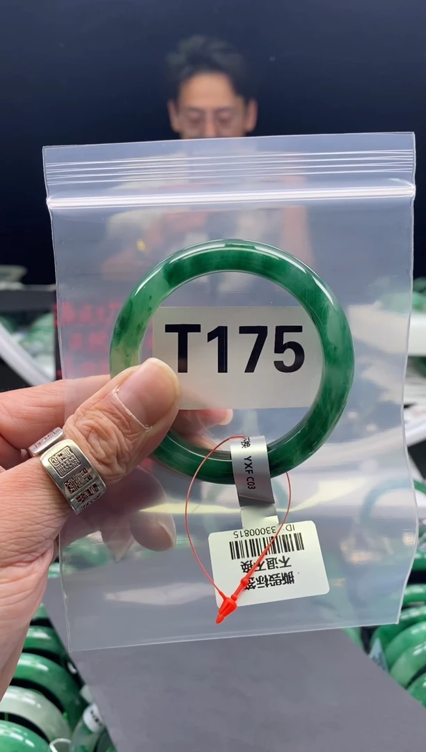 未镶嵌手镯石英质玉（非洲翠）52圈口T175