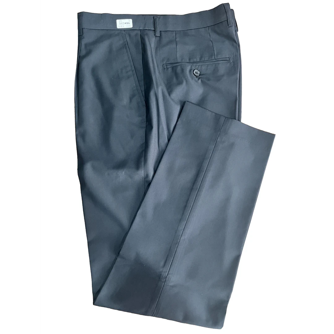 夏季藏蓝色户外执勤西裤长裤弹力男裤西装裤直筒六部门