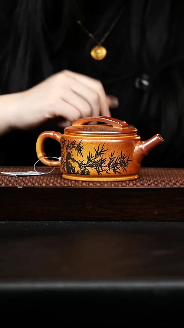 紫砂茶宠竹节汉瓦