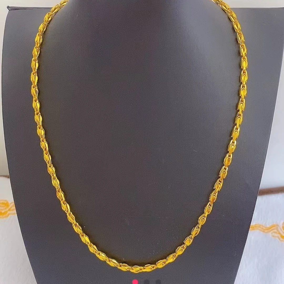 合金项链 镂空麦穗项链百搭饰品