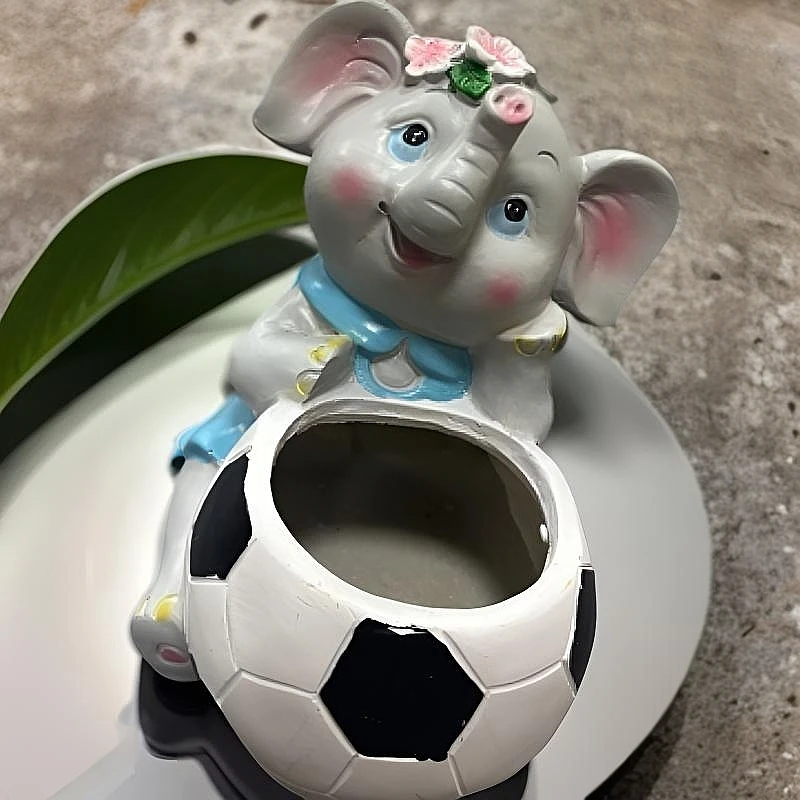 仿真大象花园庭院装饰户外摆件阳台造景多肉花盆