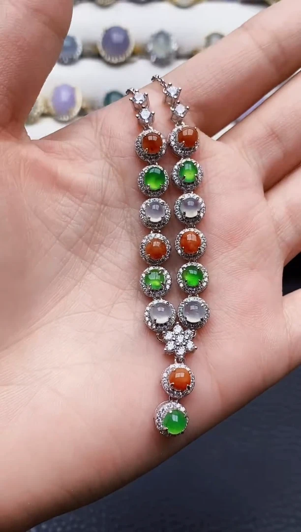 银S925镶嵌戒指翡翠5273