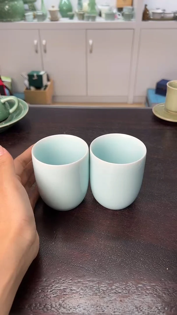 龙泉云间青瓷小米茶器