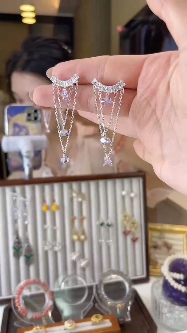 铜合金无925银1-1耳钉