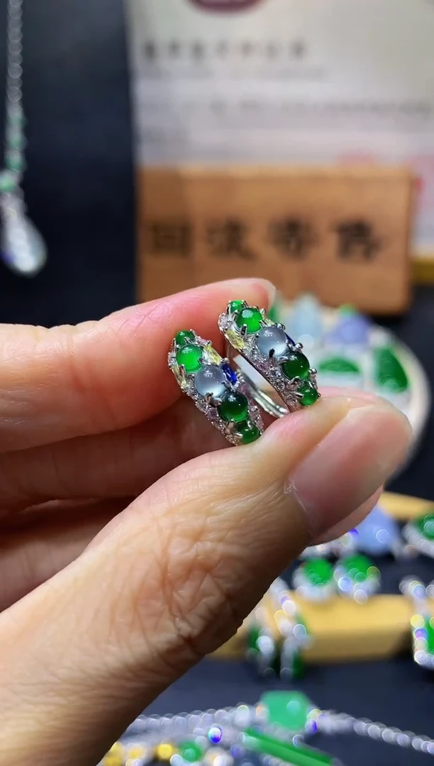 未镶嵌翡翠耳饰团购多样性发货