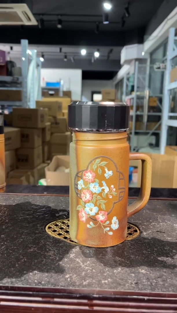 宜兴紫砂 紫砂茶壶   保温杯 葫芦