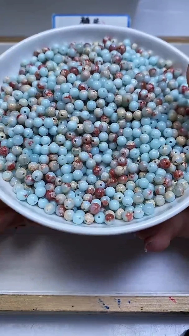 未镶嵌散珠玛瑙/玉髓B724 寿 山 石4mm110个8元