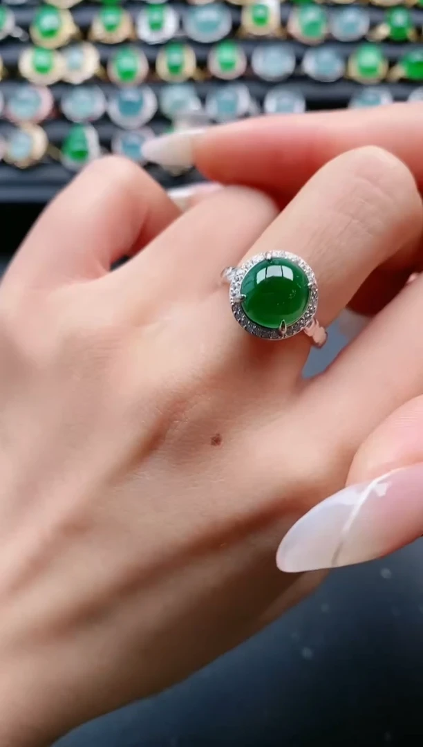 【闪购商品】翡翠戒指银S925镶嵌11111111