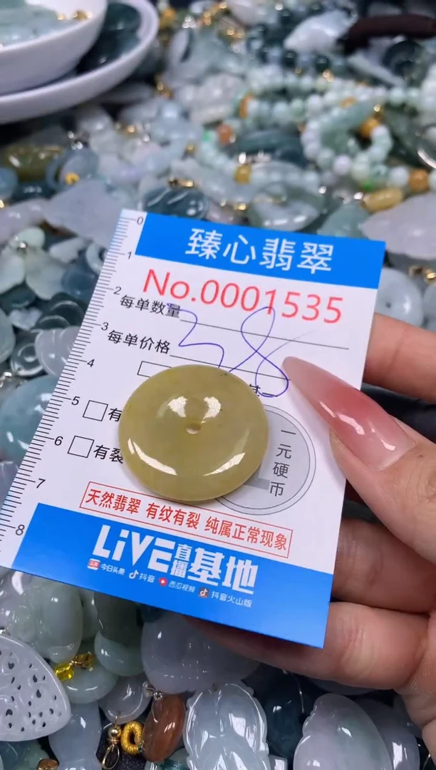 【闪购商品】翡翠颈饰未镶嵌含绳0001535