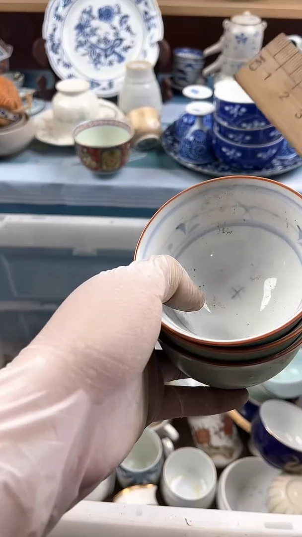 瓷片英歌瓷器满19.9包邮